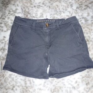 American Eagle Outfitters Women's Dark Gray Jean Shorts